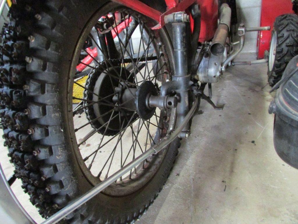 1950 BSA Ice racer with Monkey car for restoration