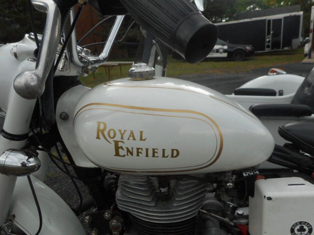 2002 Royal Enfield Bullet 500 with cozy Solid Steel Side Car