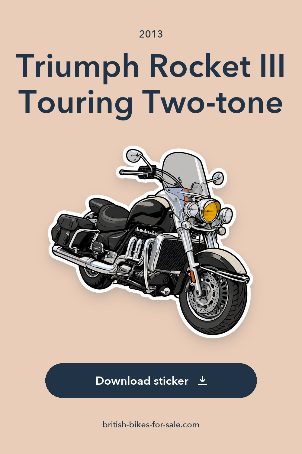 2013 Triumph Rocket III Touring Two-tone sticker preview