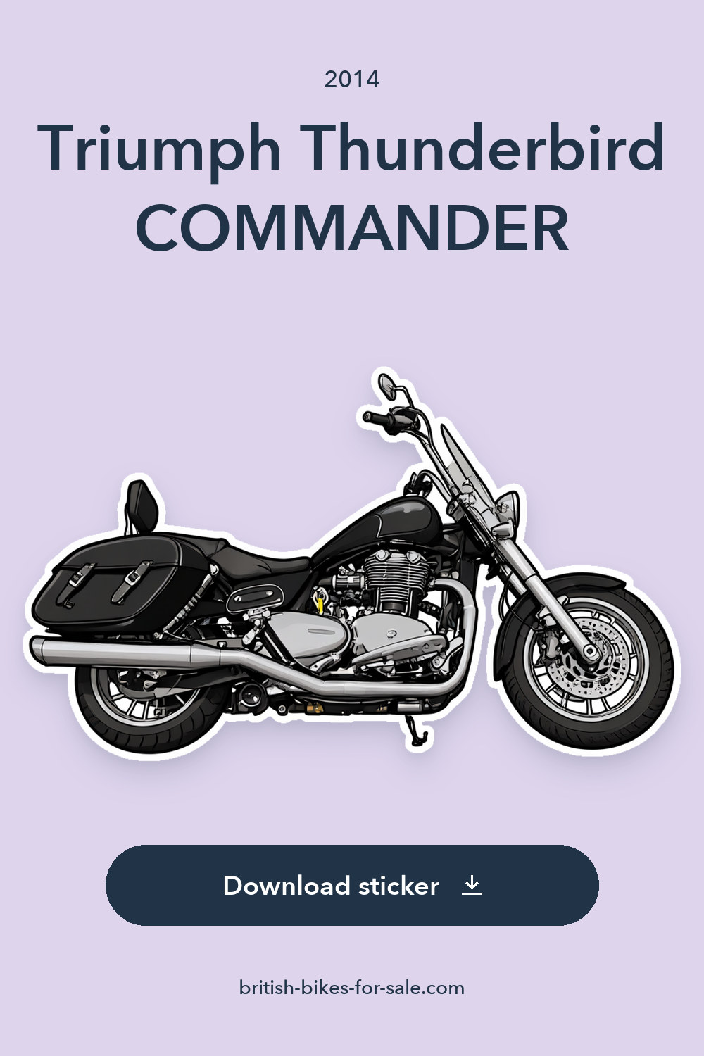 2014 Triumph Thunderbird COMMANDER sticker preview