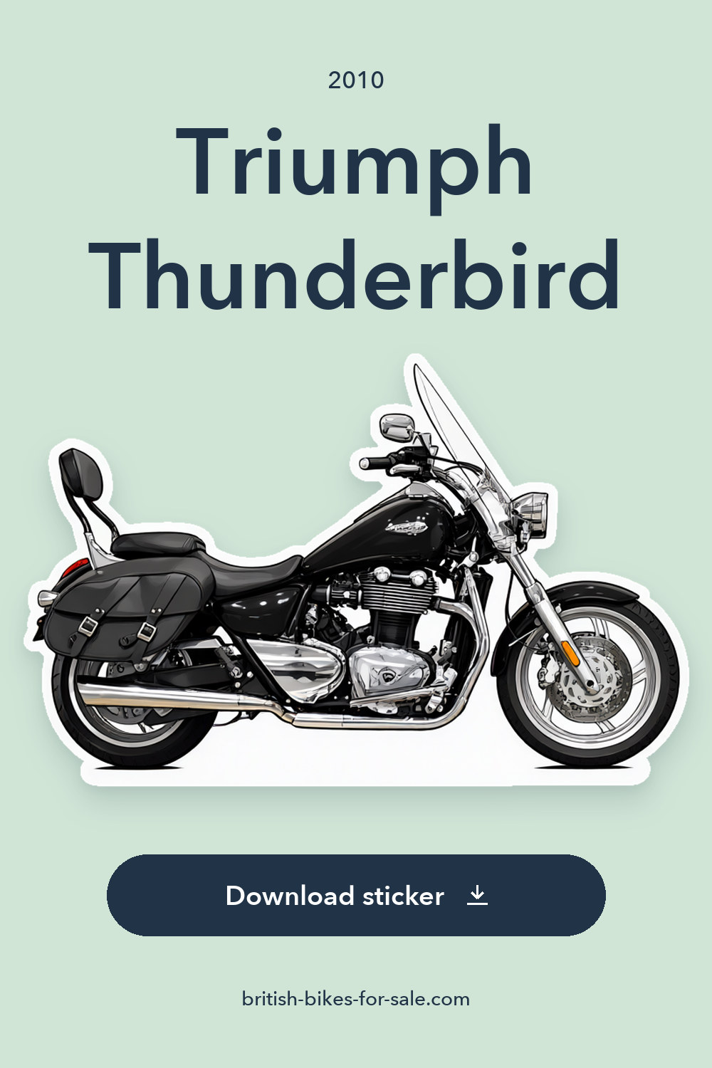 2010 Triumph Thunderbird sticker preview