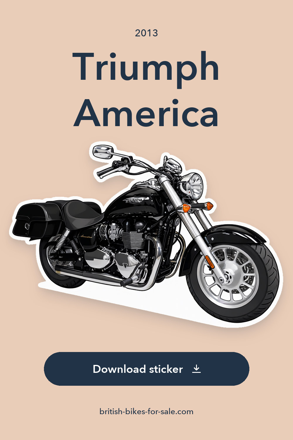 2013 Triumph America sticker preview