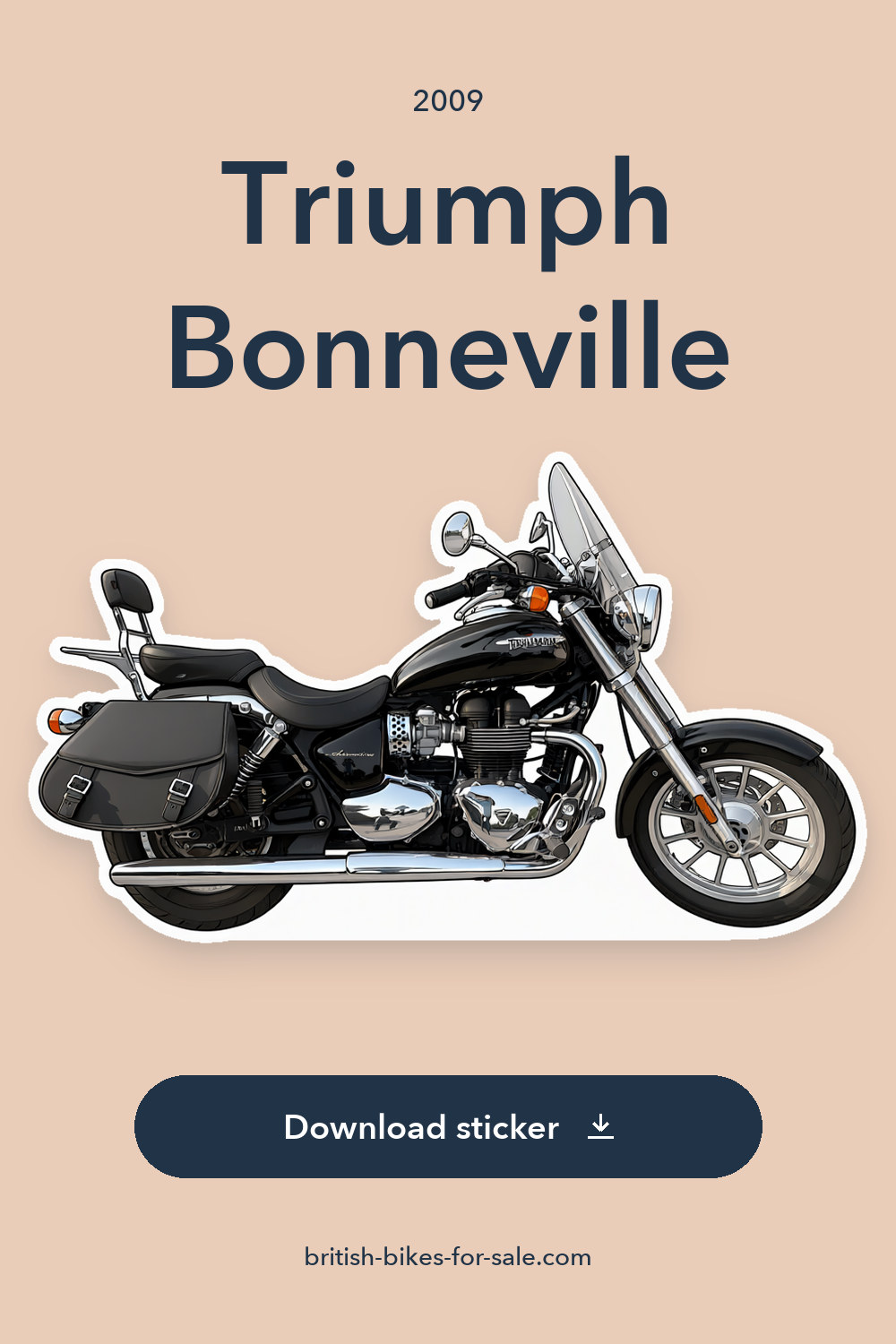 2009 Triumph Bonneville sticker preview
