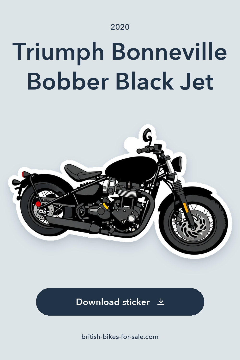 2020 Triumph Bonneville Bobber Black Jet sticker preview
