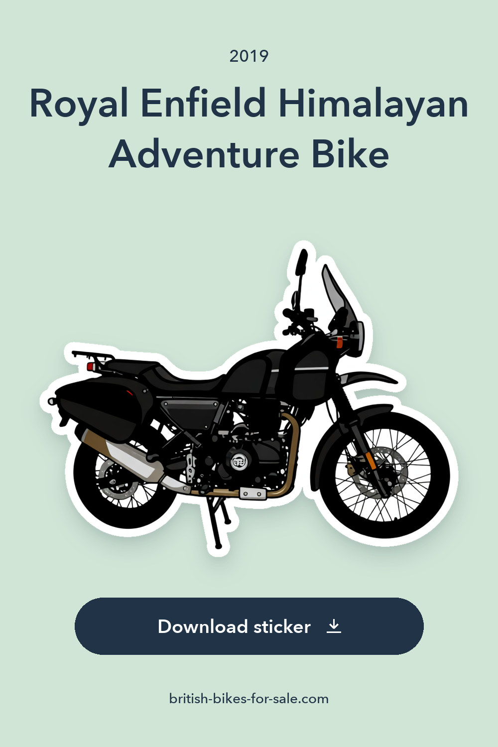 2019 Royal Enfield Himalayan Adventure Bike sticker preview