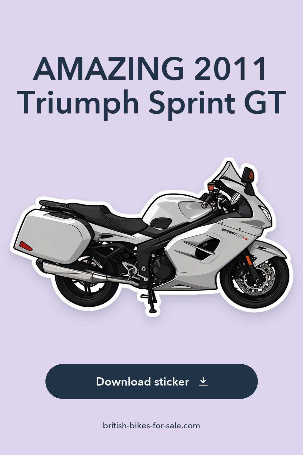 AMAZING 2011 Triumph Sprint GT sticker preview